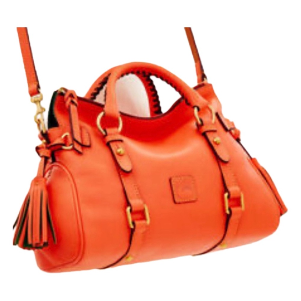 Dooney & Bourke Florentine Leather Satchel Pumpkin Spice - Picture 5 of 16